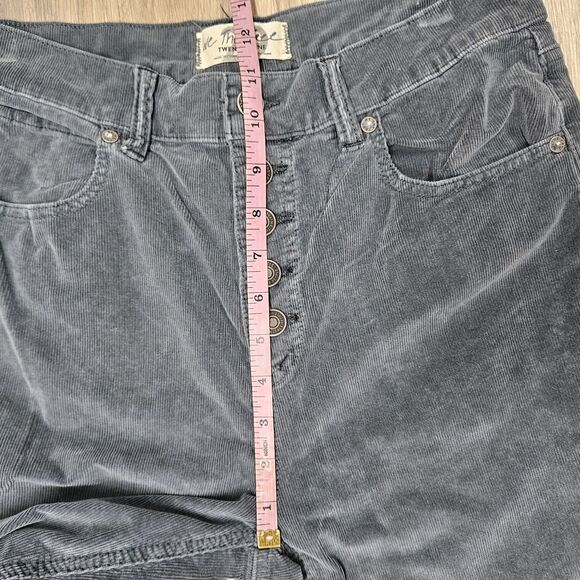 We The Free People Womens Gray Skinny Corduroy Pants Size 8/29 - Picture 9 of 13